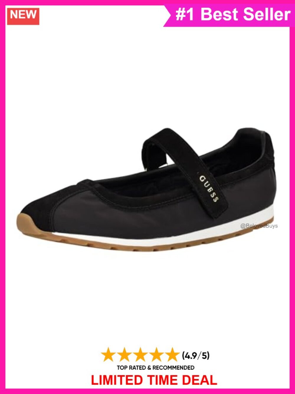 Mary Jane Sneaker Suede Upper Hook and Loop Closure Casual